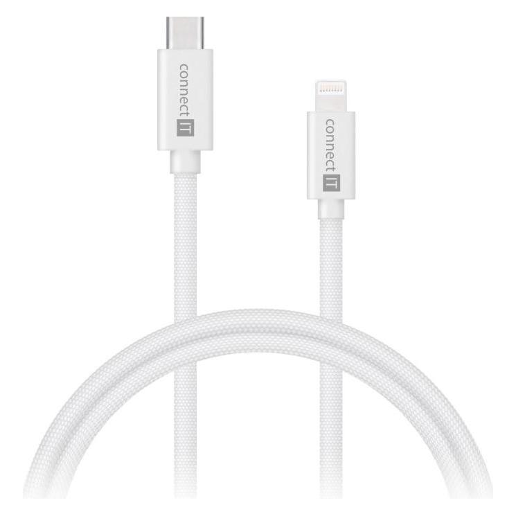 Connect IT Wirez USB-C - Lightning 27W 1m weiss (1 m, 27 W) (CCA-4110-WH)