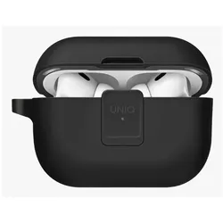 Uniq Clyde Lock Case AirPods Pro 2 (2022/2023), Kopfhörertasche + Schutzhülle, Schwarz, Grau