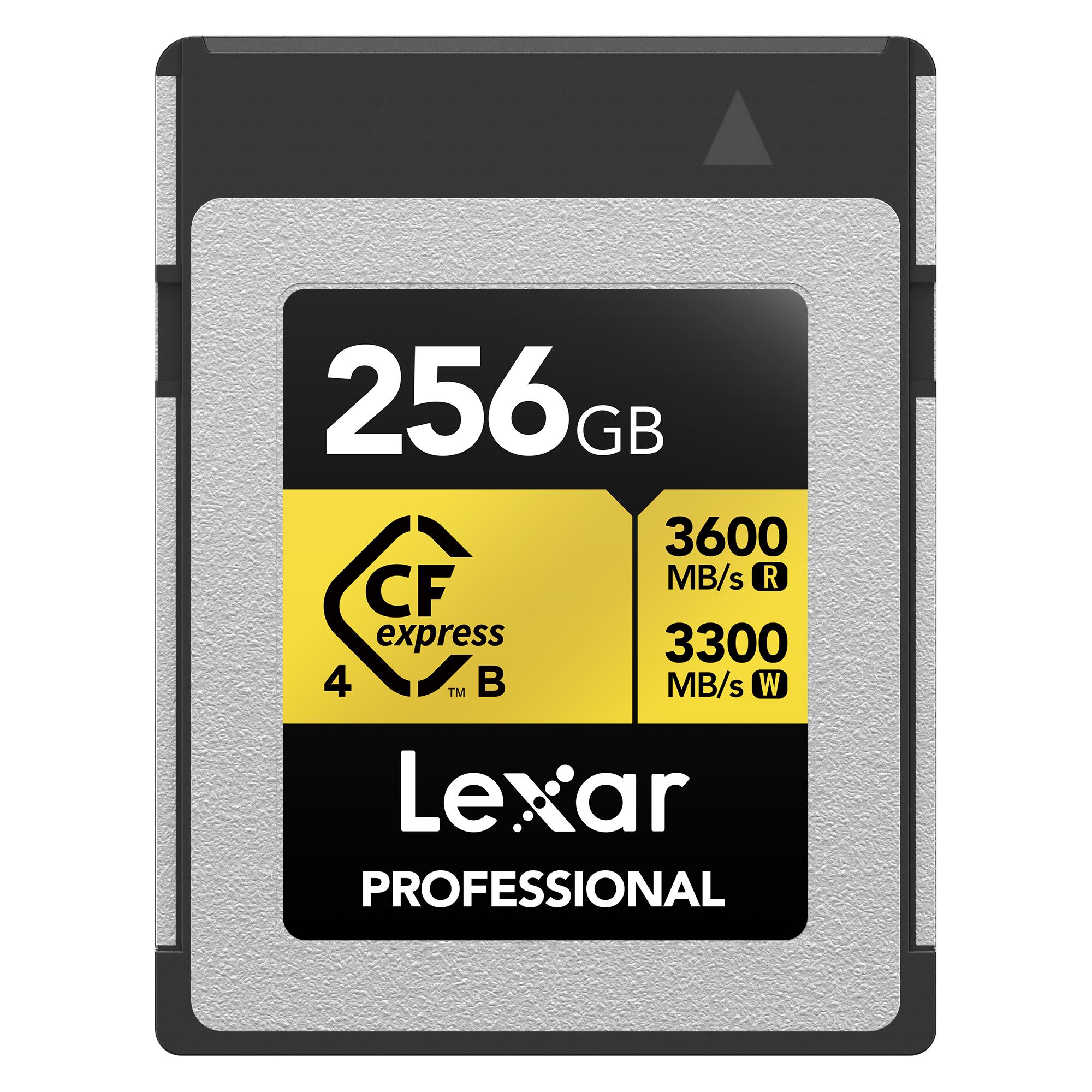 Lexar CFexpress PRO Type B GOLD 4.0 series 256GB - R3600/W3300MB/s (256 GB, CFexpress Typ B) (LCXEXP4256G-RNENG)