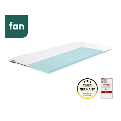 Topper FAN "fan Flex Side Clima", weiß, B:120cm H:6cm L:200cm, Bezug Topper: 100% Polyester, Topper, 6 cm hoch, Topper mit Aero-System