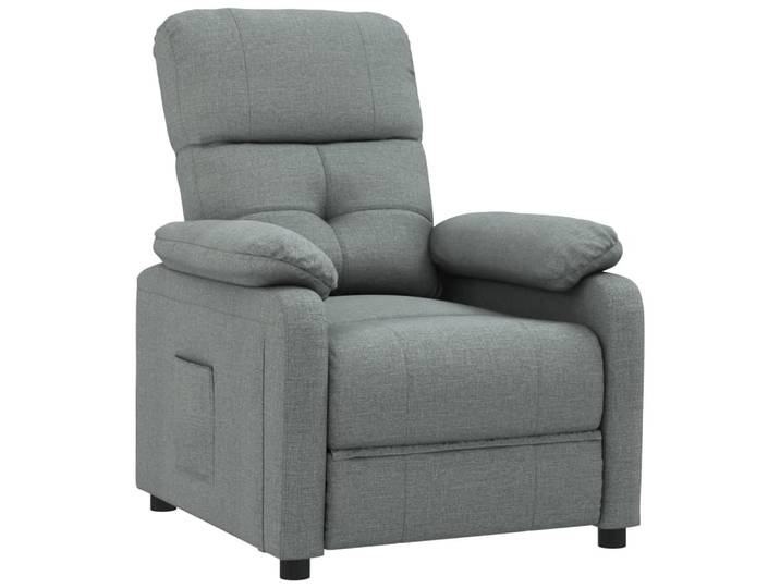 vidaXL Fauteuil relax gris foncé Tissu