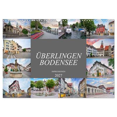 Überlingen Bodensee Impressionen (Wandkalender 2027 DIN A3 quer), CALVENDO Monatskalender