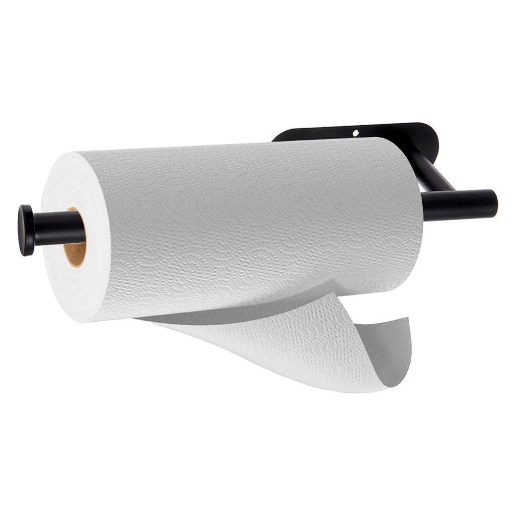 Staples Wieszak na Ręcznik Papierowy Czarny Loft Metalowy na Taśmę 3M (65589537)