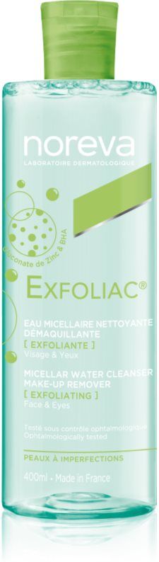 Noreva Exfoliac Micellar Water Cleanser cleansing micellar water with an exfoliating effect 400 ml