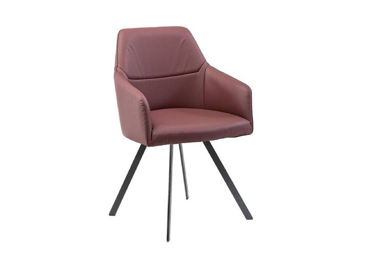 Stuhl AROSA Echtleder bordeau