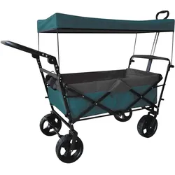 Outdoor Active Bollerwagen "Petrol" mit Dach, faltbar