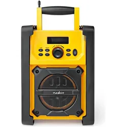Nedis FM-Radio RDFM3100YW (FM, Bluetooth), Radio, Schwarz, Gelb