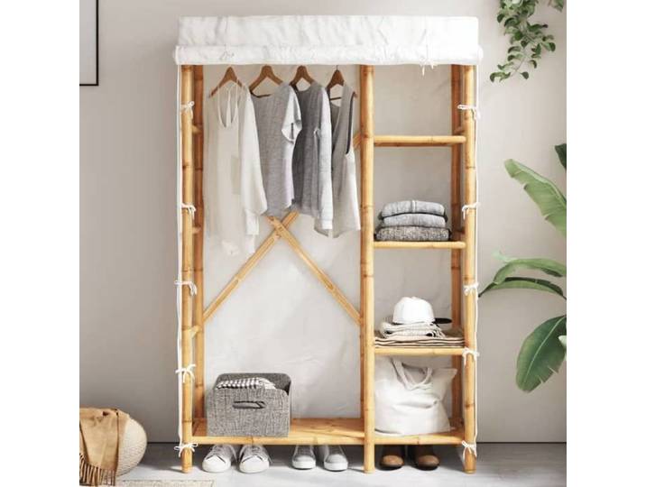 SALE 2025 Placard de Chambre - Garde-robe 110x45x170 cm bambou 18 4 Kg 5100
