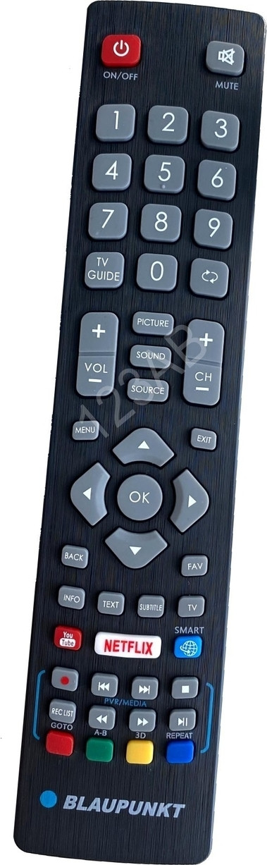 Belife afstandsbediening voor Blaupunkt TV met Netflix, YouTube en 3D functies