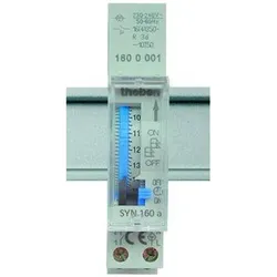 Schaltuhr mech 230VAC REG 1kan Schließ 24h 24h Programm 1TE