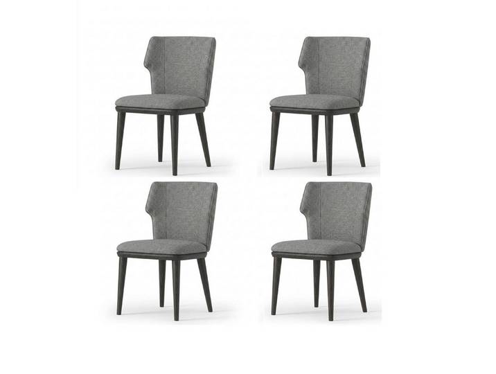 JVmoebel Sitzgruppe 4x Stühle Komfortabel Gepolstert Modern Bequem Hochwertig Elegant, Made in Europa