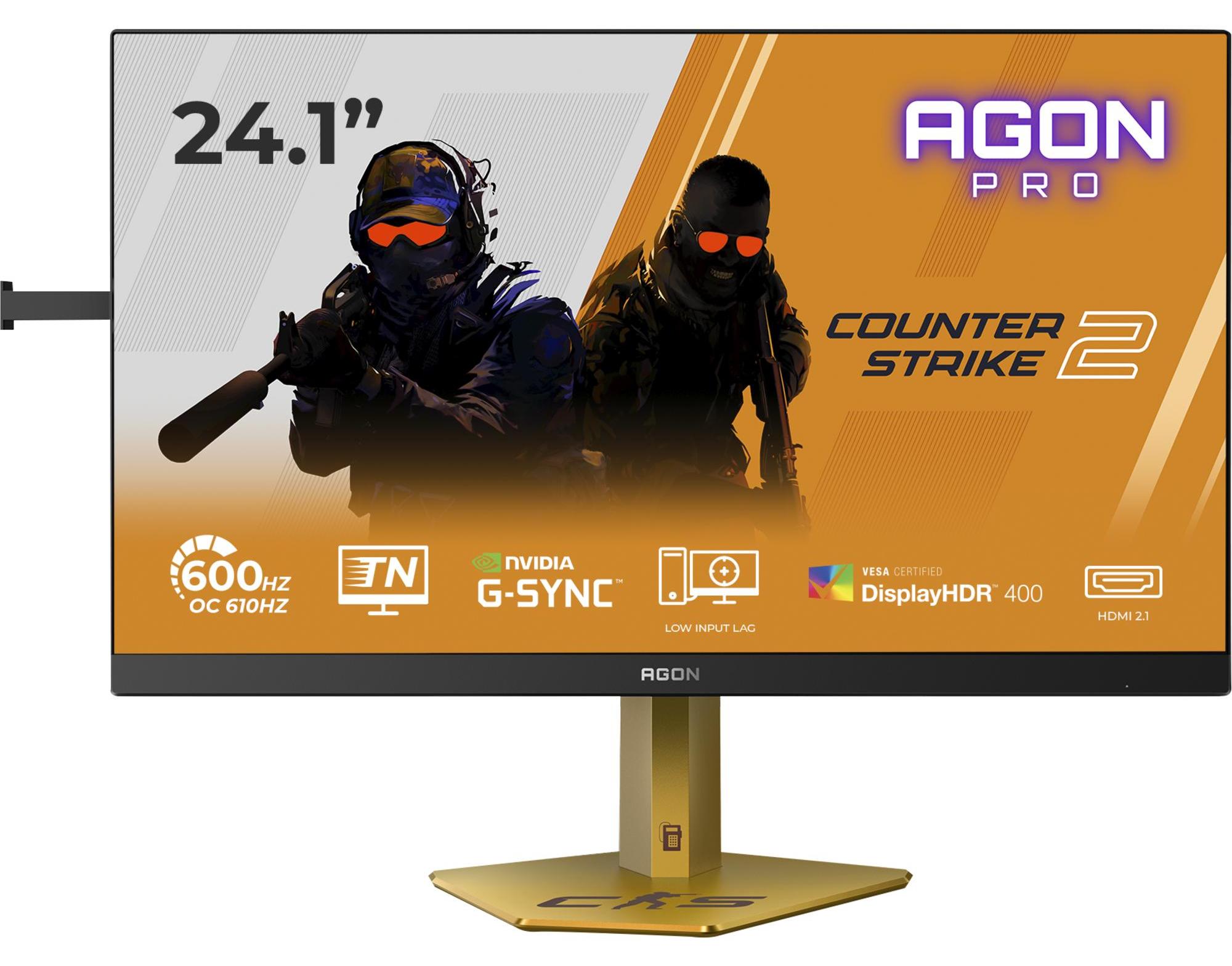 AOC AGON PRO CS24A, 61,2 cm (24.1"), 1920 x 1080 Pixel, Full HD, LED, 0,5 ms, Schwarz