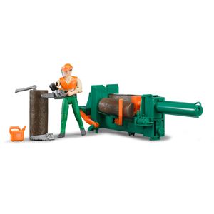 bruder Spielset bworld 62650, ab 4 Jahre, Forstwirtschaft, 12 Teile