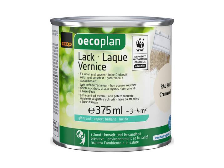 Oecoplan Lack glänzend Cremeweiss 375ml
