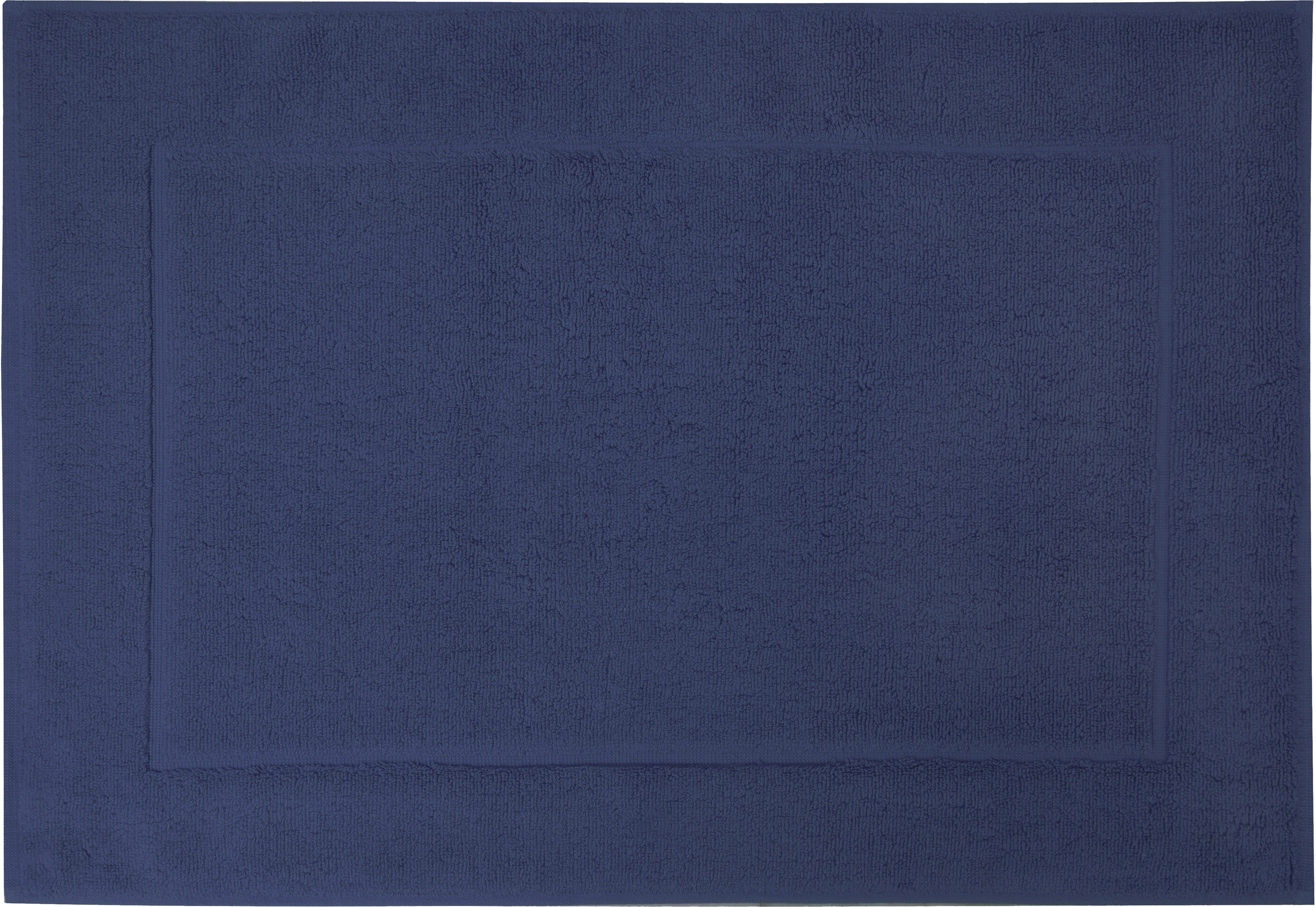 Badematte FRAMSOHN FROTTIER "Uni Basic Hotelmatte" Gr. 2, blau (jeansblau), H:11mm, Baumwolle, Badematten, Badematte, große Farbpalette, Hergestellt in Österreich, Badezimmerteppich