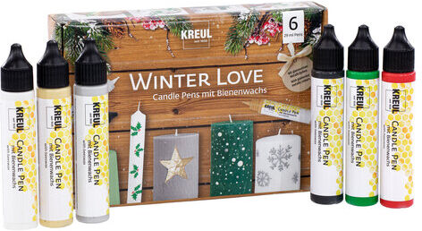 Kreul "Winter Love" Candle Pens, 6x 29 ml