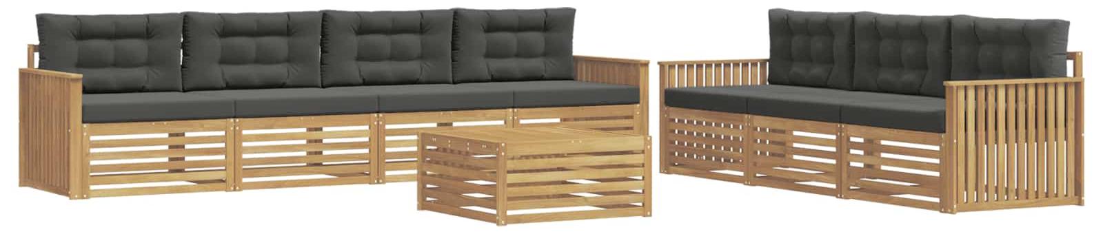 Garnitur aus 8 Outdoor-Sofas, Farbe: Weiß und Anthrazit