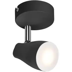 OSRAM LED Spot Pear 1er Wand- und Decken Strahler Schwarz - bietet gerichtetes Licht mit warmweißer Lichtfarbe, mit flexiblem GU10-Strahler, GU10-Lampe enthalten