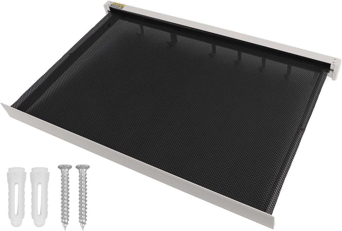 Uitschuibaar Wanddroogrek Zilver - Ruimtebesparend Opvouwbaar Droogrek - 60 cm