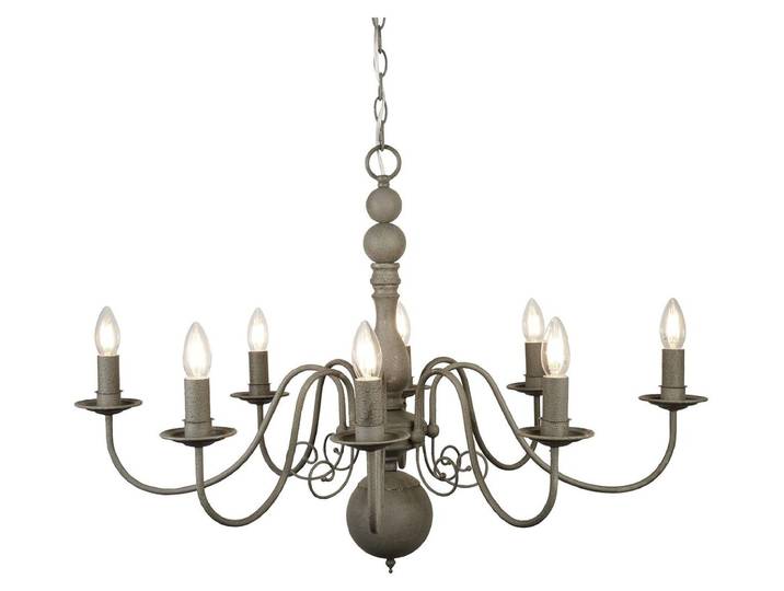 Greythorne Lustre Contemporain Acier 8 Lumières E14