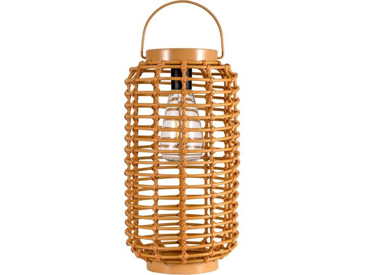 PAULEEN LED Laterne Sunshine Darling Solarlaterne Beige Rattan/Metall/Kunststoff , beige, 1, Ø 15,5cm H: 30cm, Leuchten, Solar, LED Laterne