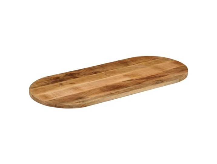 HGPOTUY Tischplatte 100x50x3,8 cm Oval Raues Massives Mangoholz Oval,100x50x3,8 cm,Raues Mangoholz,Massiv,Unikat Maserung,Rustikal,Ersatztischplatte