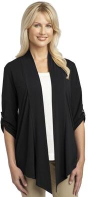 Port Authority L543 Women's Concept Shrug in Black size Large   Triblend