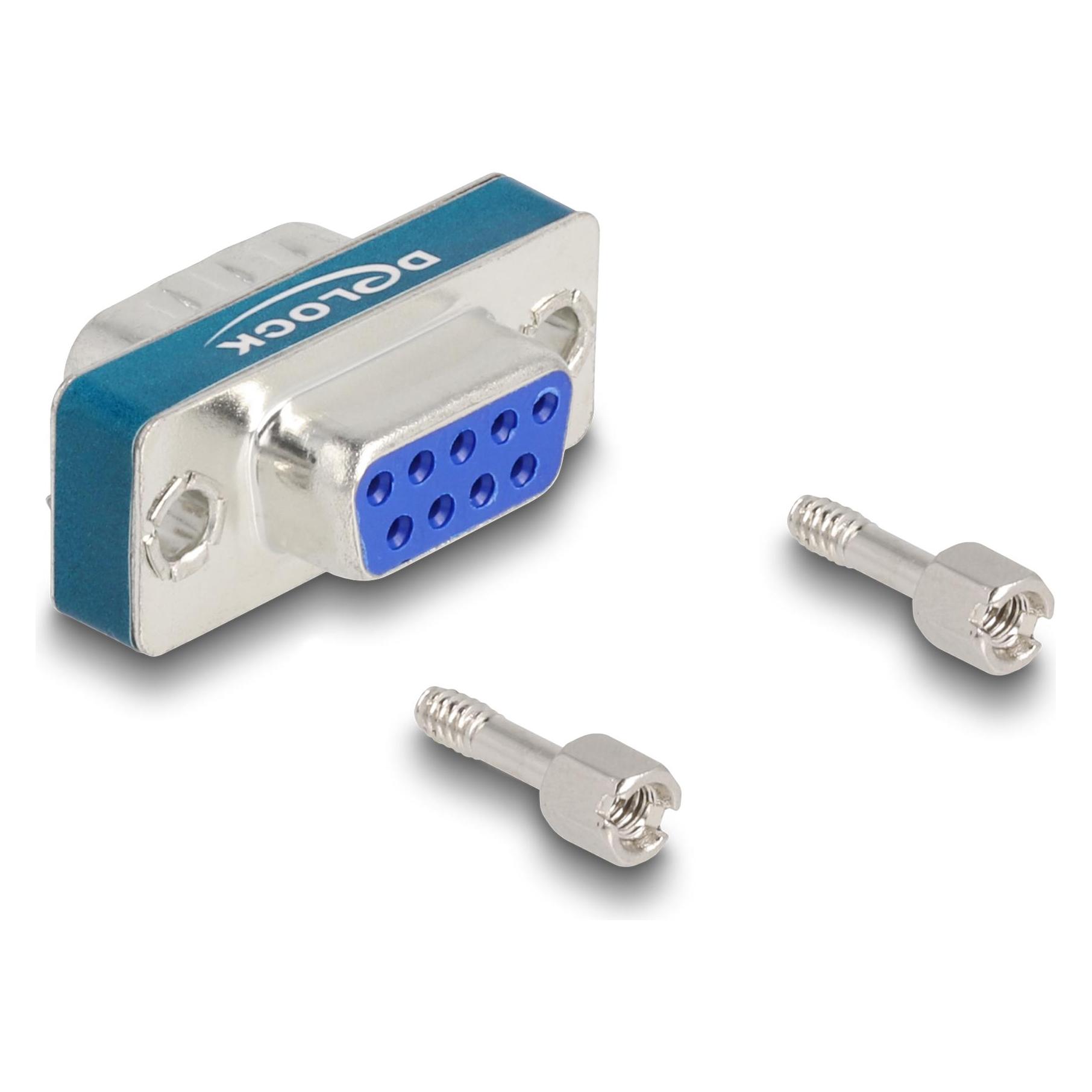 Delock HF/EMI Entstörfilter D-Sub 9 Pin Stecker zu Buchse mit Tiefpass induktiv (66475)