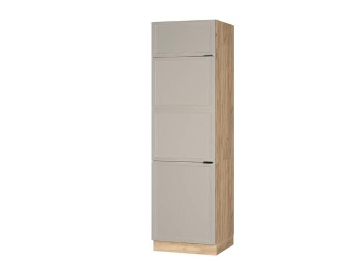 Vicco Kühlumbauschrank Fame-Line, GrauBeige, 60 cm