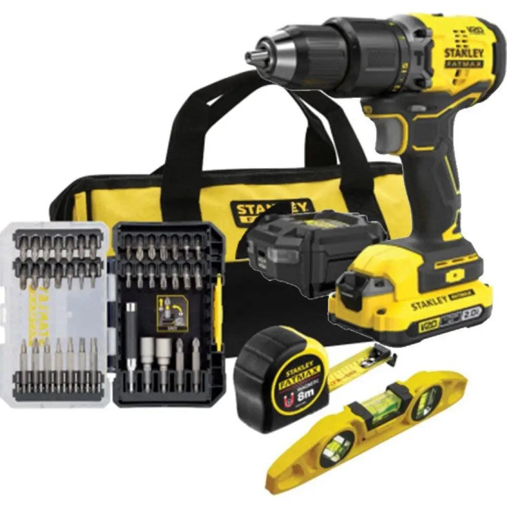 Stanley SFMCK101D1S boor- en schroefmachine set met accessoires
