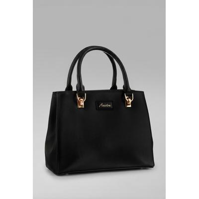 Henkeltasche ANISTON ACCESSOIRES, Damen, Gr. B/H/T: 25cm x 18,5cm x 12cm, schwarz, Taschen, Handtasche, Umhängetasche - NEUE KOLLEKTION