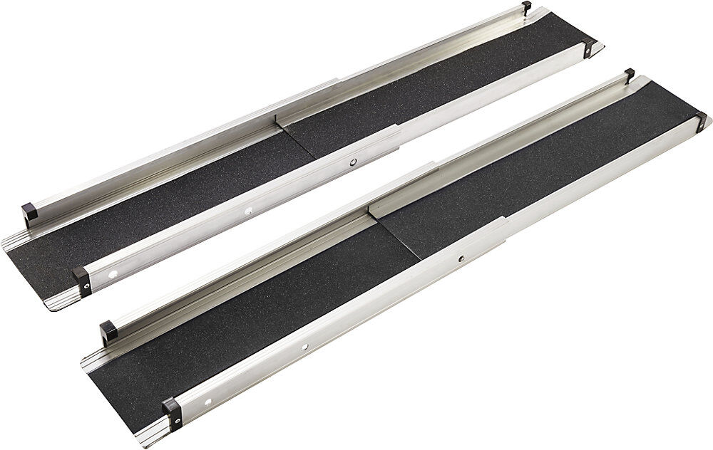 Auffahrrampe mit Anti-Rutsch Beschichtung, 3-fach verstellbar, Länge bis 1830 mm Mottez