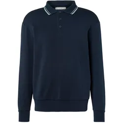 Tchibo - Sweatshirt mit Polokragen - Herren - Gr. S - dunkelblau