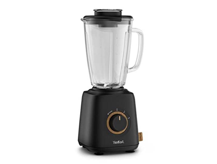 Tefal Eco Respect Standmixer, 800-W-Motor, 1,75 Liter Fassungsvermögen, heiße und kalte Rezepte, Drehknopf mit 2 Geschwindigkeiten und Pulse-Funktion, schwarz, BL46EN