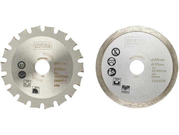 Sägeblatt RYOBI RAKMMS02K , silber, Hartmetall, Sägeblätter, Sägeblatt