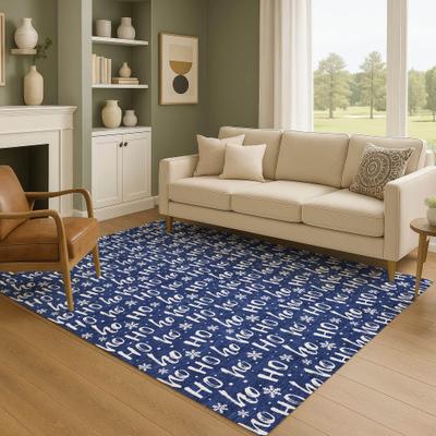 Addison Rugs Premium Washable Super Soft Christmas Ho Ho Mayfield Rug