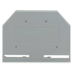 WAGO 280-301 Abschluss- und Trennplatte Grau 100 St.