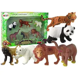 Set mit 6 Wildtierfiguren  Tiere der Welt