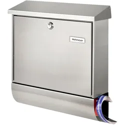 Burg Wächter Briefkasten Amrum-Set Edelstahl 38670 Ni