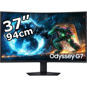 Samsung Monitor Odyssey G75F, S37FG756EU, 37 Zoll, 4K UHD 3840 x 2160 Pixel, 1 ms, 165 Hz, Curved, Gaming