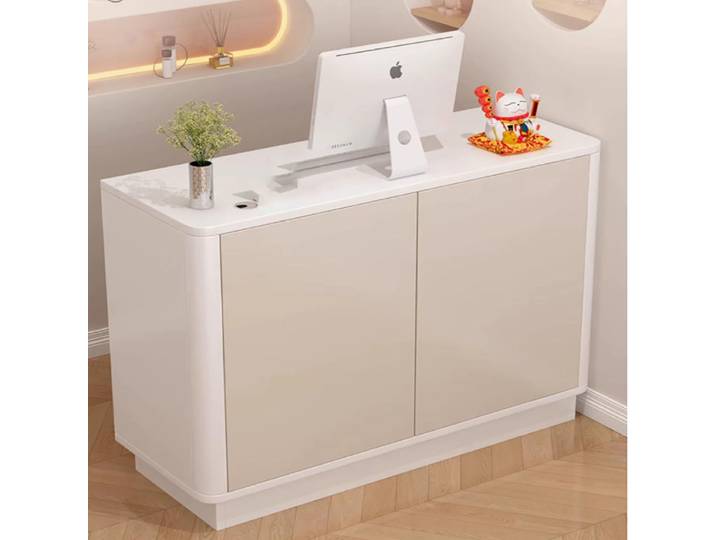 Comptoir de réception, tapis de bar, bureau de caisse, podium de réception, table de caisse, balcão de recepção, mobilier commercial