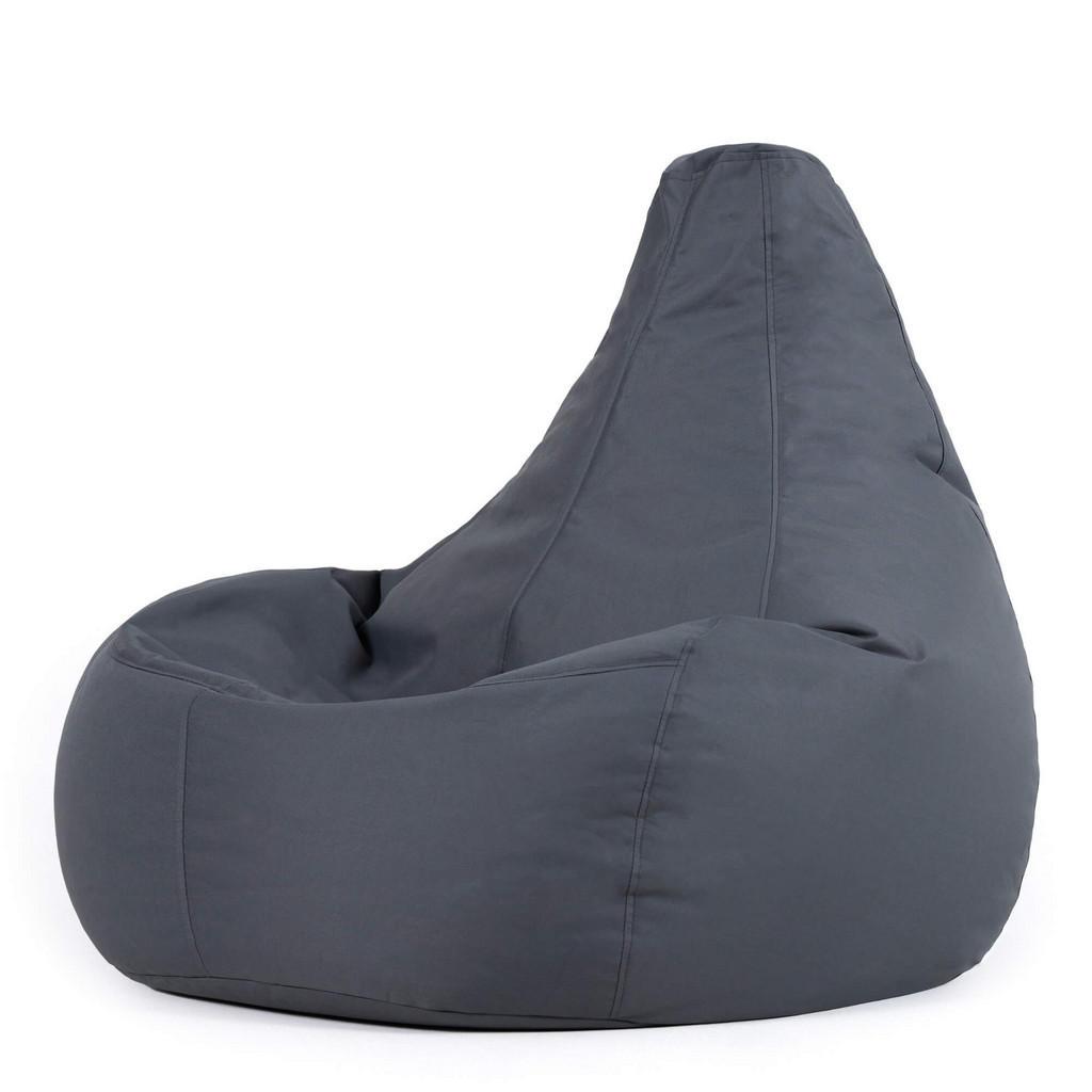 icon Sitzsack, Anthrazit, Kunststoff, 1-Sitzer, 90x73x84 cm, Hergestellt in Deutschland, Gartenmöbel, Outdoor-Sitzsäcke