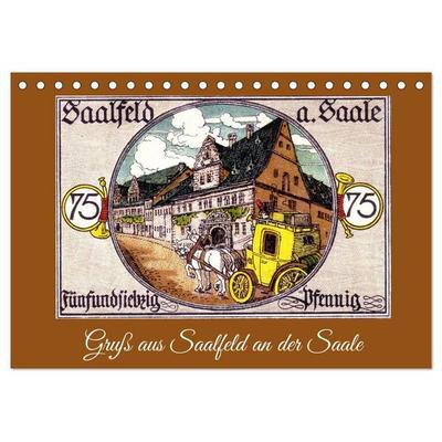 Gruß aus Saalfeld an der Saale (Tischkalender 2027 DIN A5 quer), CALVENDO Monatskalender