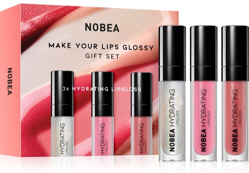NOBEA Beauty Pleasure NOBEA Make Your Lips Glossy Gift Set kit de gloss version cadeau