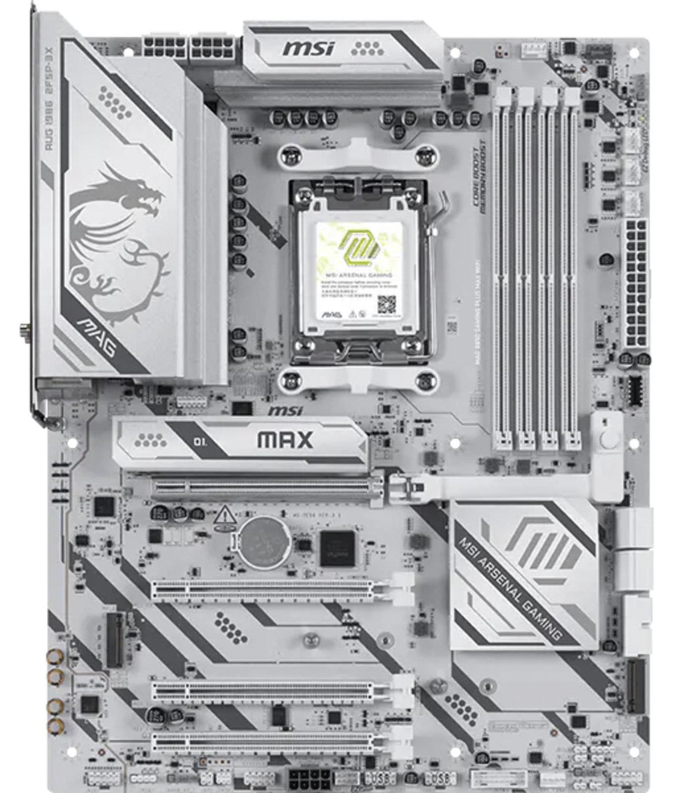 MSI MAG B850 GAMING PLUS MAX WIFI moederbord, AMD B850 socket, AM5, ATX