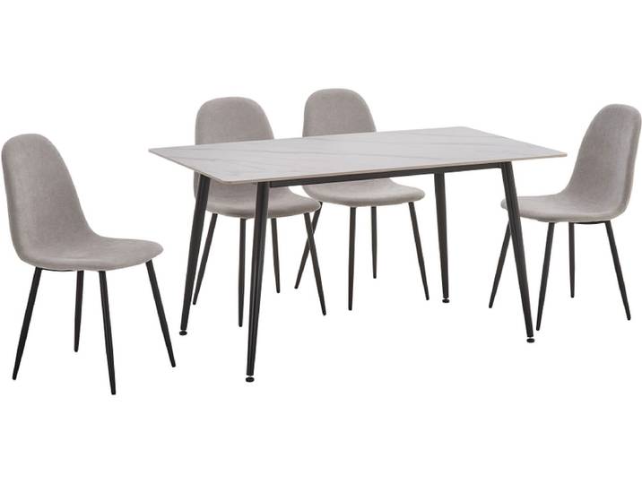Set Tisch und 4 Stühle DINNING