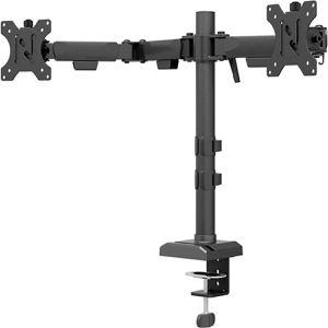 Neomounts Monitorhalterung DS60-600BL2, VESA 75x75 & 100x100mm, für Tisch, höhenverstellbar, drehbar, bis 32 Zoll, 2 Monitore