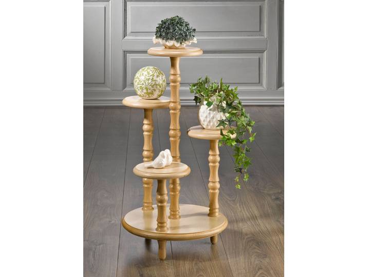 Wunderschöne Blumen-Etagere, Buche