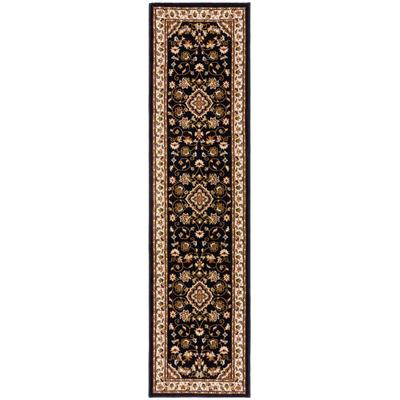 Teppich FLAIR RUGS "Sherborne", blau, B:60cm H:12mm L:230cm, Kunstfaser, Teppiche, Teppich, Vintage Stil