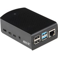 Aluminiumgehäuse für Raspberry Pi 4 B schwarz, für Raspberry Pi 4 B